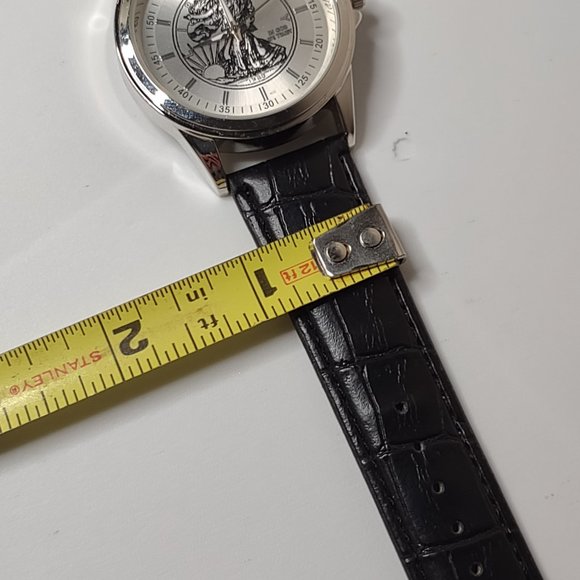 In God We Trust Silver Tone And Black Band Watch - Picture 9 of 14